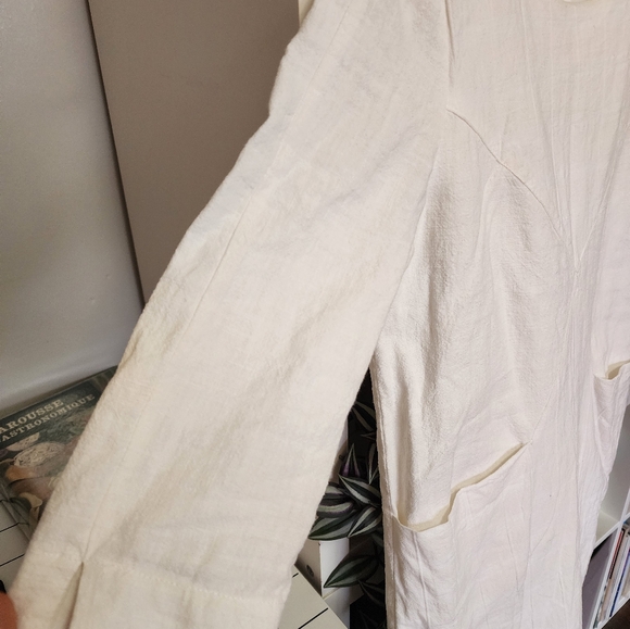 Mo:vint white textured shift dress - Picture 2 of 8